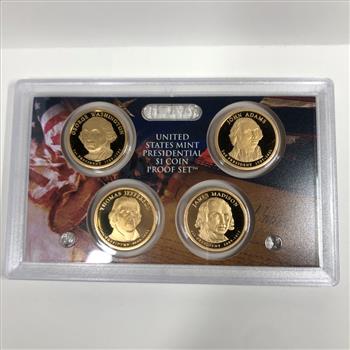 2007 United States Mint Presidential Commemorative $1 Coin Proof Set*Set of Four Coins in Original US Mint Packaging