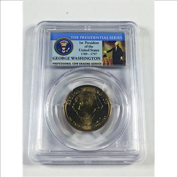 2007-D George Washington (position A) Commemorative Presidential Dollar*First Day of Issue*Graded MS66 by PCGS
