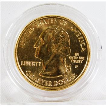 2007-P 24K Gold Layered Idaho State Commemorative Quarter*In Protective Capsule