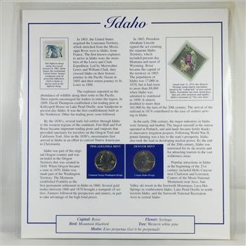 2007-P & D Idaho Commemorative Quarters*Uncirculated Encased in 9