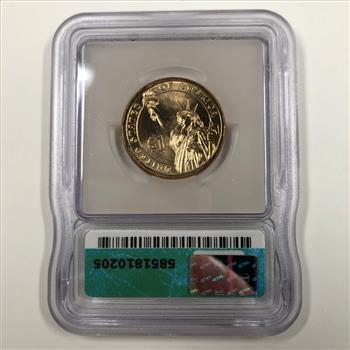 2007-P George Washington Presidential Commemorative Dollar*Position A*Graded MS65 by ICG