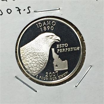 2007-S Proof Silver Idaho State Commemorative Quarter*DCAM