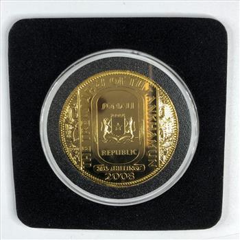 2008 250 Schillings Gold Layered King Tut  in Protective Holder