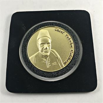 2008 Ghanaian Tribes 1 Edo*Eduola Tribe*Brass*Uncirculated*In Protective Capsule