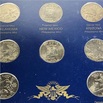 2008 P&D State Quarter Set New Mexico Oklahoma Alaska Arizona Hawaii