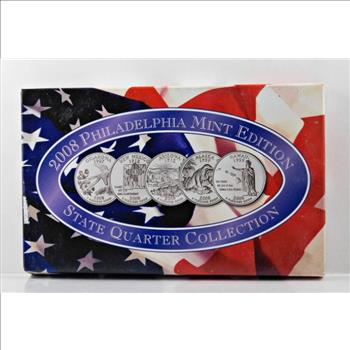 2008 Philadelphia Mint State Quarter Collection*In Original Packaging