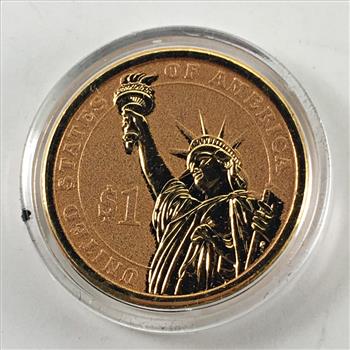2008-P Colorized John Quincy Adams Presidential Commemorative Dollar*In Protective Capsule