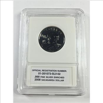 2008-P Silver Layered Sacagawea Dollar*Proof*In Custom Holder