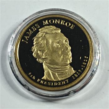 2008-S James Monroe Commemorative Presidential Proof Dollar*DCAM* In Protective Capsule