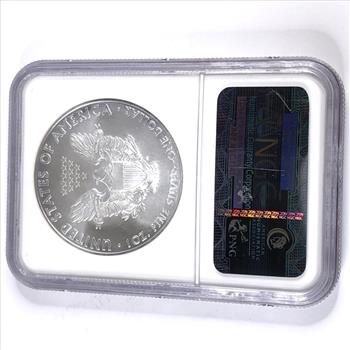 2009 American Silver Eagle*Graded MS69 by NGC*One Troy Ounce .999 Fine Silver