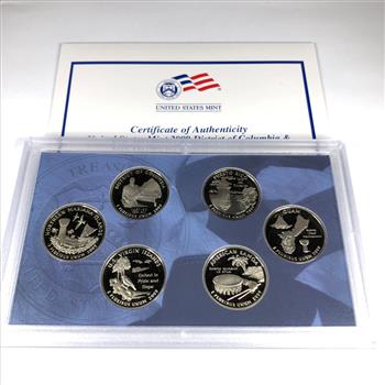 2009 DC and Territories Proof Quarter Set in Original Govt Packaging