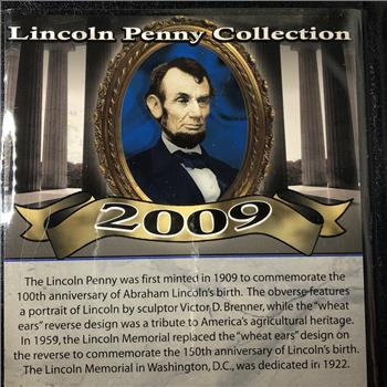 2009 Lincoln Penny Collection*Both Denver and Philadelphia Mint*200th Anniversary of Lincoln's Birth*In Portfolio