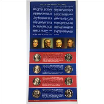 2009 United States Mint Presidential $1 Coin Uncirculated Set*Philadelphia and Denver*Eight Coins In Original US Mint Packaging