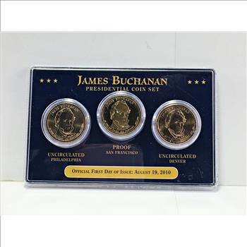 2010 James Buchanan Presidential Commemorative $1 Coin Set*First Day of Issue*In Sealed Original Packaging