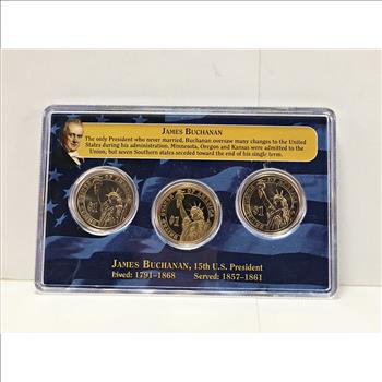 2010 James Buchanan Presidential Commemorative $1 Coin Set*First Day of Issue*In Sealed Original Packaging