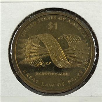 2010-S Proof Native American Commemorative Dollar*Great Law of Peace*High Grade with Luster