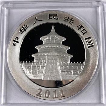 2011 China 10 Yuan Panda Coin*1oz .999 Fine Silver*In Protective Capsule