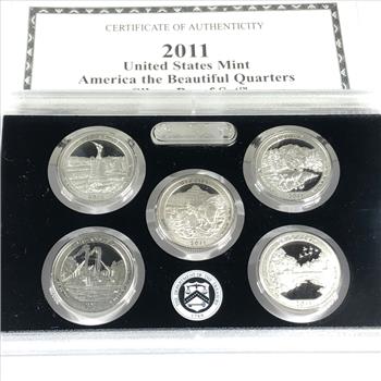 2011 United States Mint America the Beautiful Quarters Silver Proof Set*In Original US Mint Packaging