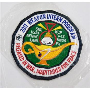 2011 Weapon Intern Program Patch*Released in War, Maintained For Peace*3 1/2