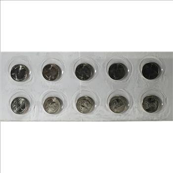 2011-P & D America the Beautiful Quarters Coin Set*Set of 10 Uncirculated Quarters in Original US Mint Packaging
