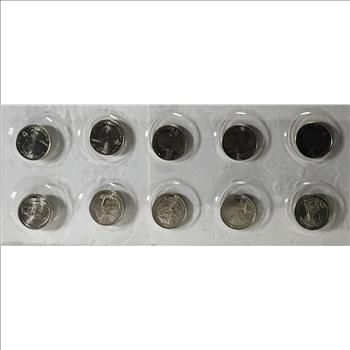 2011-P & D America the Beautiful Quarters Coin Set*Set of 10 Uncirculated Quarters in Original US Mint Packaging