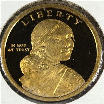 2011-S Proof Native American Wampanoag Treaty Commemorative Dollar*Deep Cameo