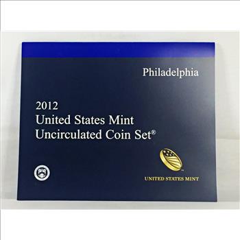 2012 Philadelphia United States Mint Uncirculated Coin Set*Also Includes Commemorative Quarters and Presidential Dollars