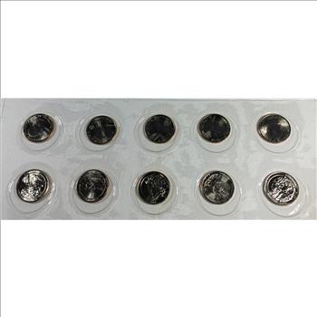 2012-P & D America the Beautiful 10 Quarter Set*Uncirculated*In original US Mint Packaging