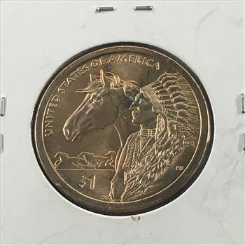 2012-P Native American Trade Routes Commemorative Dollar*High Grade with Luster