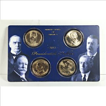 2013 Presidential Dollar Collection*Set of Four Uncirculated Dollars in Capsules and Gift/Display Box