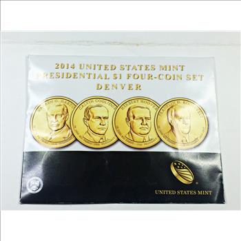 2014 United States Denver Mint Presidential $1 Four Coin Set*Uncirculated in Original US Mint Packaging