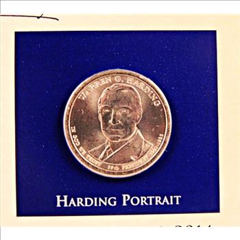 2014 Warren G. Harding Commemorative Presidential Dollar*Encased in 9