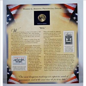 2014 Warren G. Harding Commemorative Presidential Dollar*Encased in 9