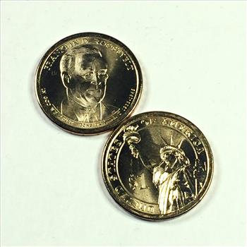 2014-P & D Franklin D. Roosevelt Presidential Commemorative Dollars*High Grade with Luster