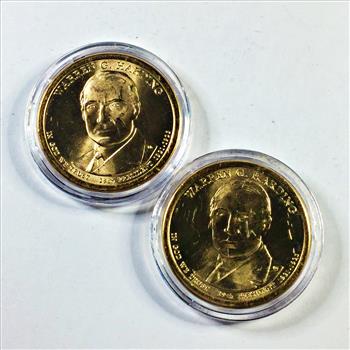 2014-P & D Warren G. Harding Commemorative Presidential Dollars*Uncirculated*In Protective Capsules