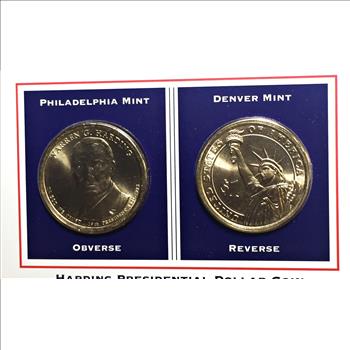 2014-P & D Warren G. Harding Uncirculated Commemorative Presidential Dollars*Encased in 9