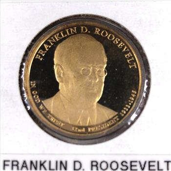 2014-S Proof Franklin D. Roosevelt Presidential Commemorative Dollar*Deep Cameo