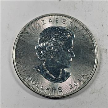 2015 Canada $5 Silver Maple Leaf*Maple Leaf Privy*1oz .9999 Fine Silver