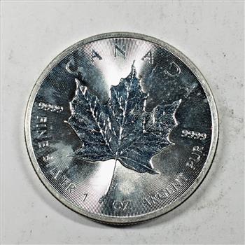 2015 Canada $5 Silver Maple Leaf*Maple Leaf Privy*1oz .9999 Fine Silver