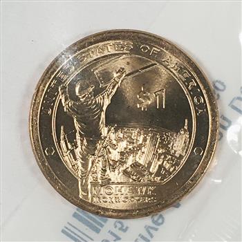 2015-P Native American Mohawk Ironworkers Commemorative Dollar*Graded Uncirculated 60 by Littleton