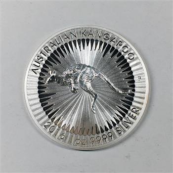 2016 Australia Silver $1 Silver Kangaroo Coin*1oz .9999 Fine Silver*Brilliant Uncirculated*Elizabeth II