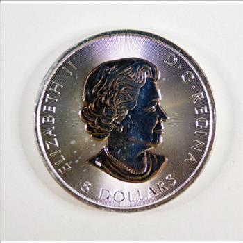 2017 Canadian $8 Silver Maple Leaf*1 1/2oz .9999 Fine Proof Silver with Maple Leaf Privy