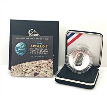 2019-P Apollo 11 50th Anniversary Proof Silver Dollar Commemorative*In Original US Mint Packaging