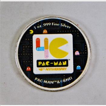2020 Colorized Niue Silver $2 PAC-MAN 40th Anniversary Coin*1oz .999 Fine Silver