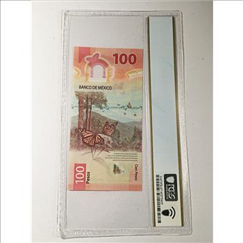 2020 Mexico Polymer 100 Pesos Banknote*Graded Superb Gem Unc 67 PPQ by PCGS