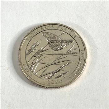 2020 West Point Minted Tall Grass Quarter with Privy and W Mint Mark *Uncirculated