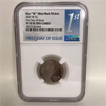 2020-W Jefferson Nickel*First 