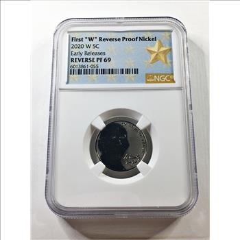 2020-W Rev. Proof Jefferson Nickel*Early Releases*First 