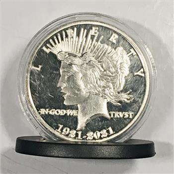 2021 Silver Layered Commemorative Peace Dollar Replica*Proof*In Capsule