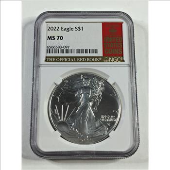 2022 American Silver Eagle - NGC 70 Connecticut Label 2022 American Silver Eagle - NGC 70 Connecticut Label